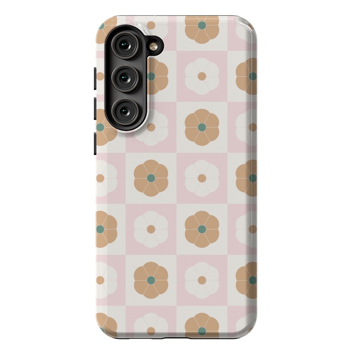 Galaxy S23 Plus StrongFit Geometric Flowers by ArtPrInk