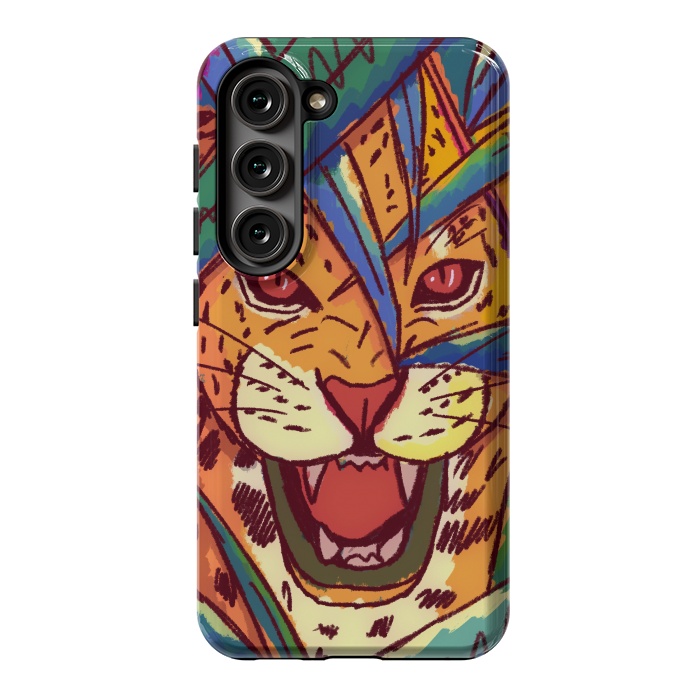 Galaxy S23 StrongFit The jungle cat by Steve Wade (Swade)