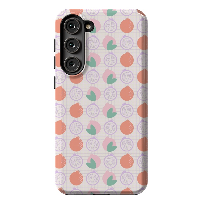 Galaxy S23 Plus StrongFit Pastels Peaceful Pomegranate by ArtPrInk