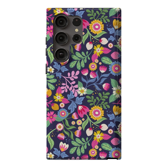 Galaxy S23 Ultra StrongFit Bright Flowers Colors by ArtsCase