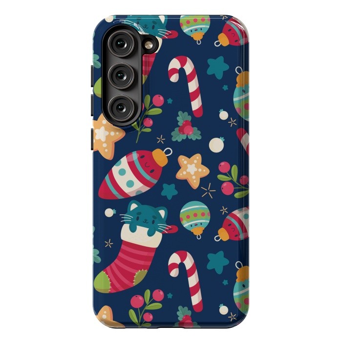 Galaxy S23 Plus StrongFit A Cat in Christmas by ArtsCase