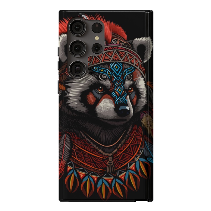 Galaxy S23 Ultra StrongFit Red panda Indian Chief by Alberto