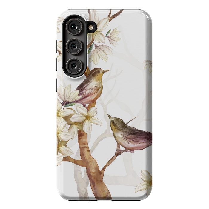 Galaxy S23 Plus StrongFit Birds in the Spring by Bledi