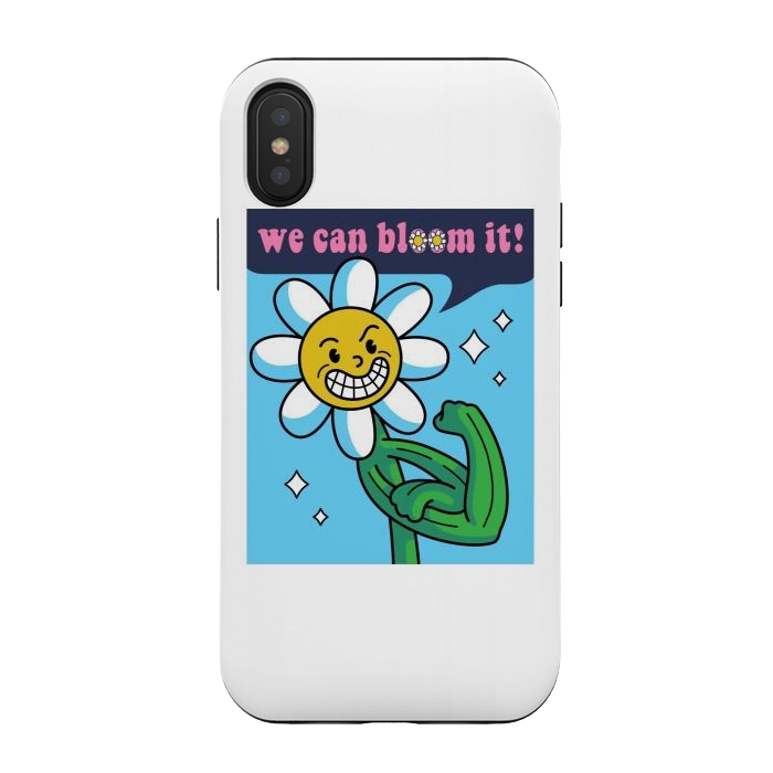 iPhone Xs / X StrongFit Flower Power by Afif Quilimo