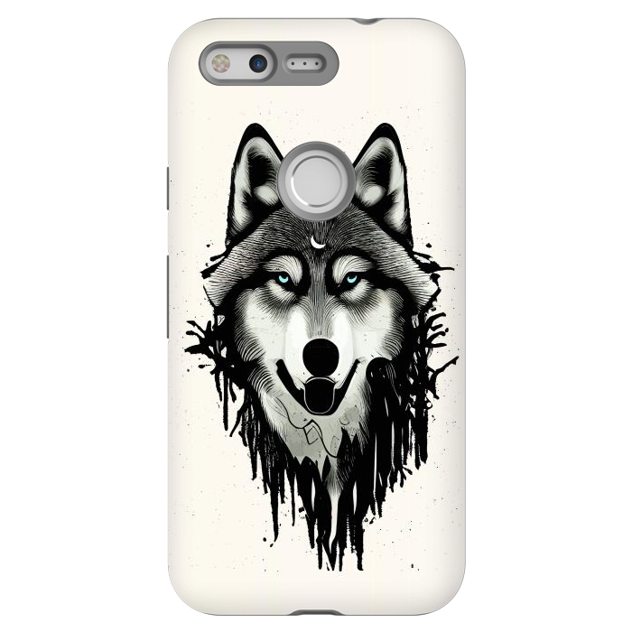 Pixel StrongFit Wicked Soul, Werewolf Wolf Wild Animals Sketch, Wildlife Drawing Line Art, Wild Eclectic Dark Moon by Uma Prabhakar Gokhale