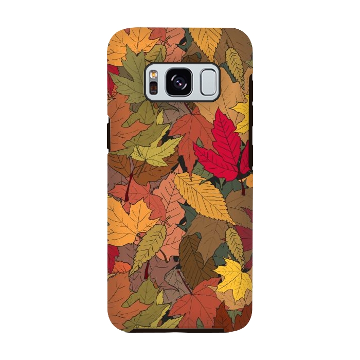 Galaxy S8 StrongFit Colorful autumn leaves by Bledi