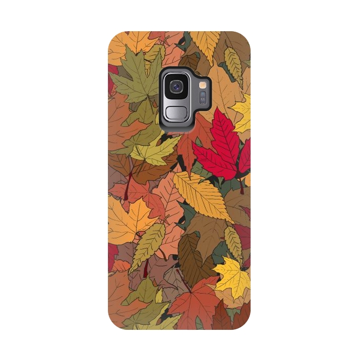 Galaxy S9 StrongFit Colorful autumn leaves by Bledi