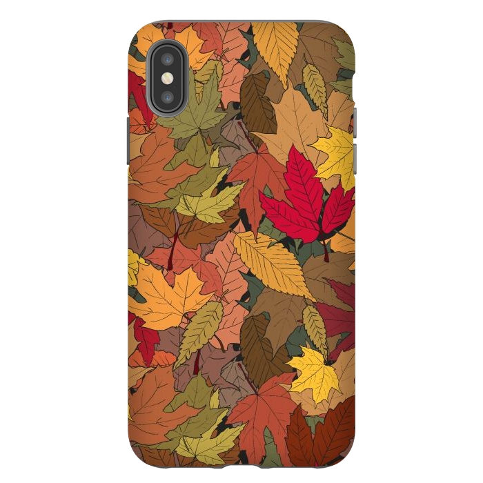 iPhone Xs Max StrongFit Colorful autumn leaves by Bledi