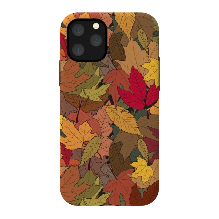 iPhone 11 Pro StrongFit Colorful autumn leaves by Bledi
