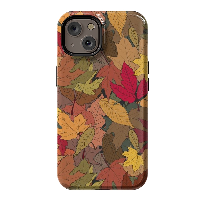 iPhone 14 StrongFit Colorful autumn leaves by Bledi