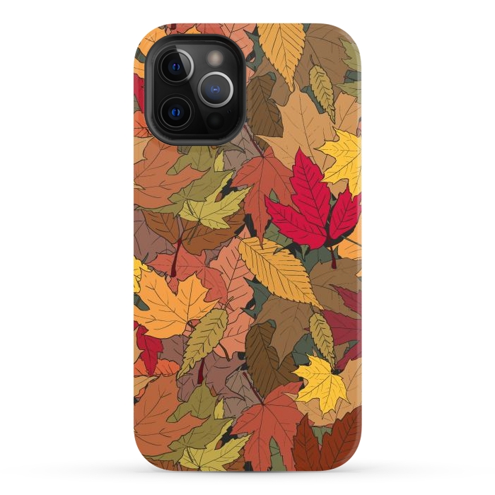 iPhone 12 Pro Max StrongFit Colorful autumn leaves by Bledi