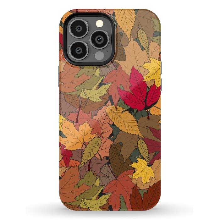 iPhone 13 Pro Max StrongFit Colorful autumn leaves by Bledi