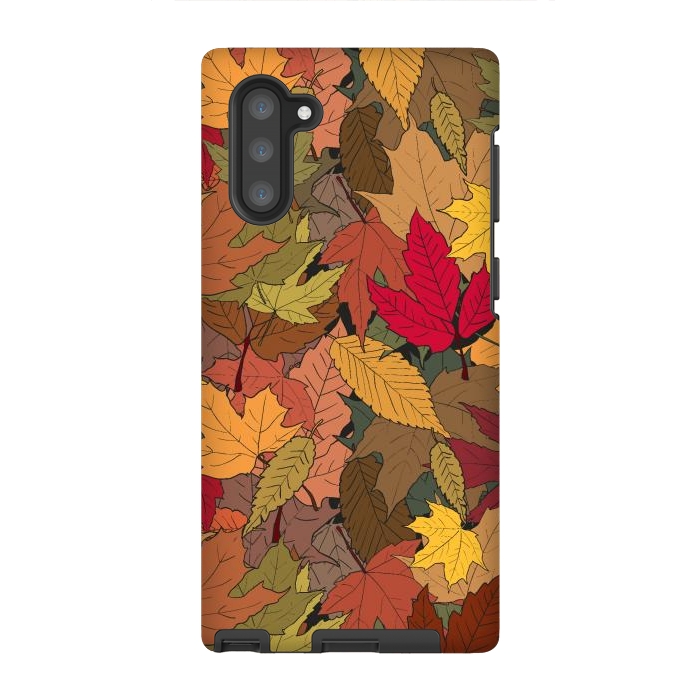 Galaxy Note 10 StrongFit Colorful autumn leaves by Bledi
