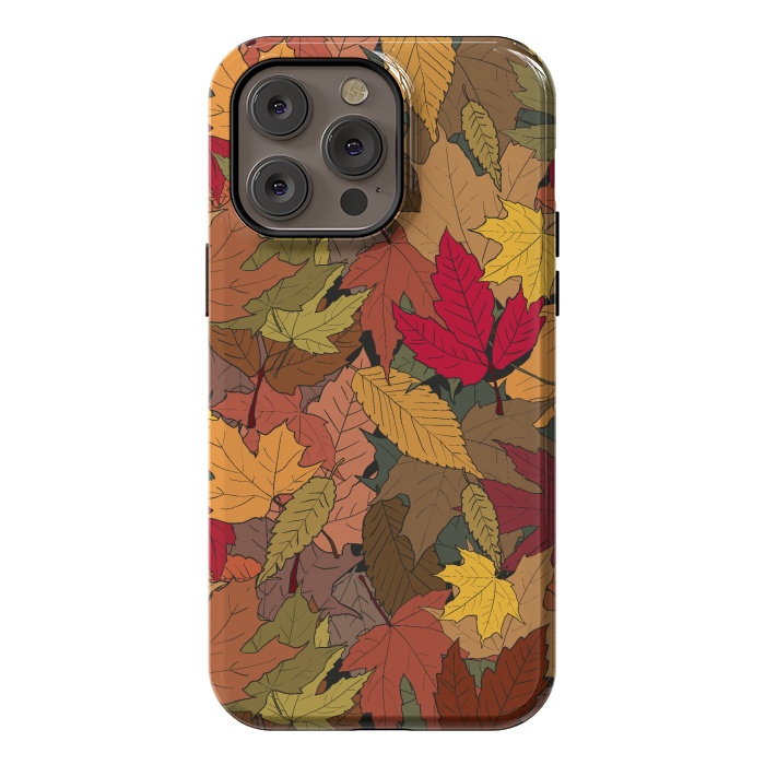 iPhone 14 Pro max StrongFit Colorful autumn leaves by Bledi