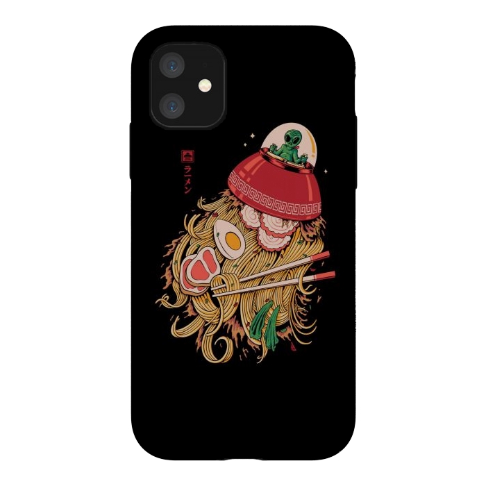 iPhone 11 StrongFit Alien Ramen Invasion by Afif Quilimo