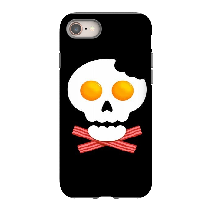 iPhone 8 StrongFit Breakfast Skull 1 by Afif Quilimo