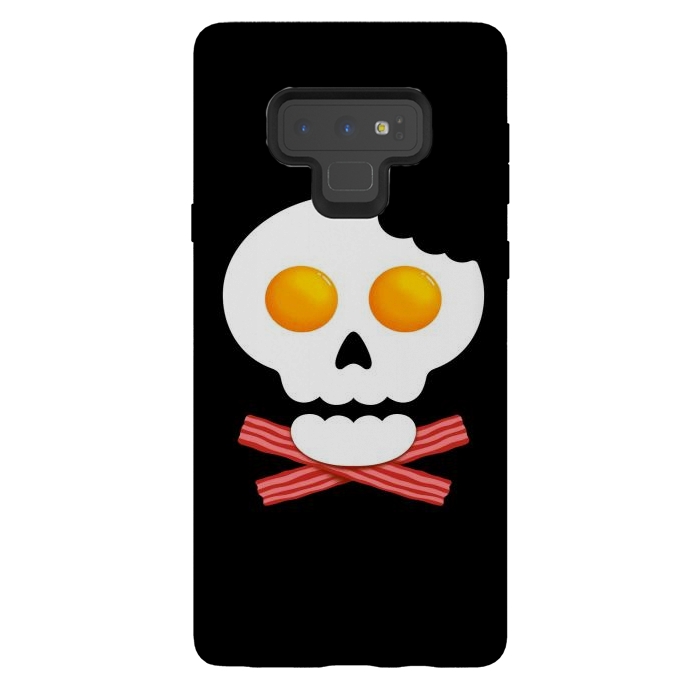 Galaxy Note 9 StrongFit Breakfast Skull 1 by Afif Quilimo