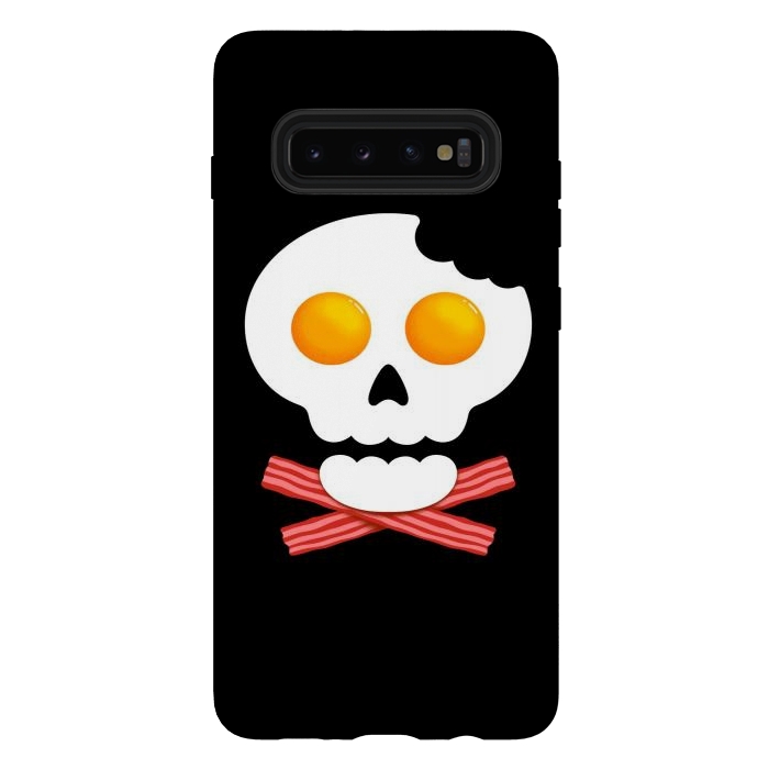 Galaxy S10 plus StrongFit Breakfast Skull 1 by Afif Quilimo