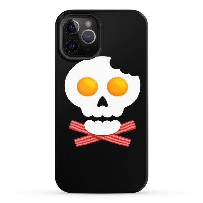 iPhone 12 Pro StrongFit Breakfast Skull 1 by Afif Quilimo