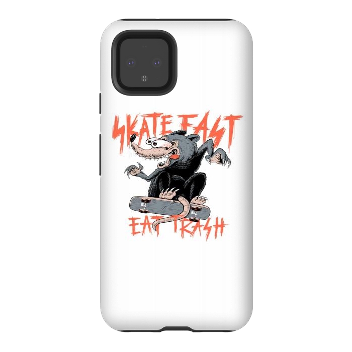 Pixel 4 StrongFit Skate Fast Eat Trash by Afif Quilimo