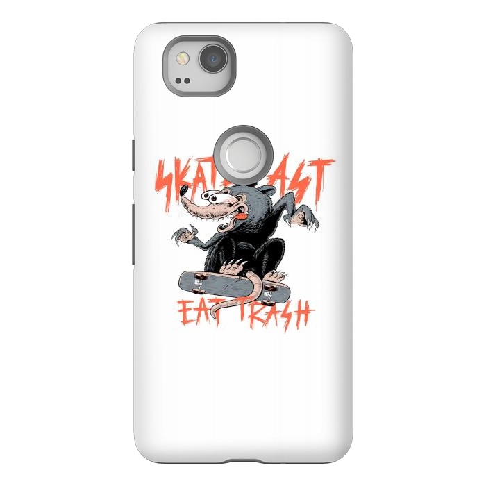 Pixel 2 StrongFit Skate Fast Eat Trash by Afif Quilimo
