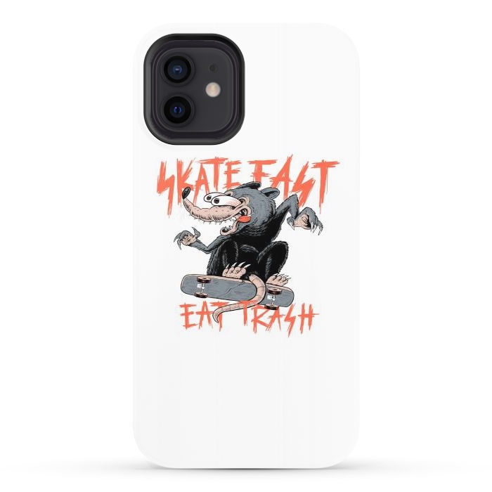 iPhone 12 StrongFit Skate Fast Eat Trash by Afif Quilimo