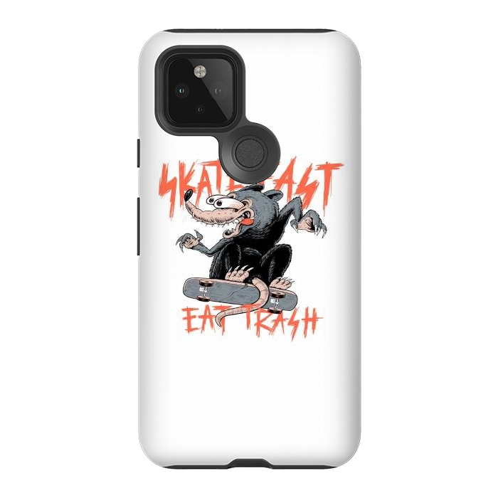 Pixel 5 StrongFit Skate Fast Eat Trash by Afif Quilimo