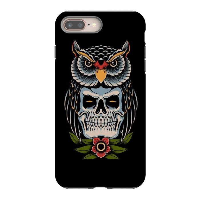 iPhone 7 plus StrongFit Owl Skull by Afif Quilimo