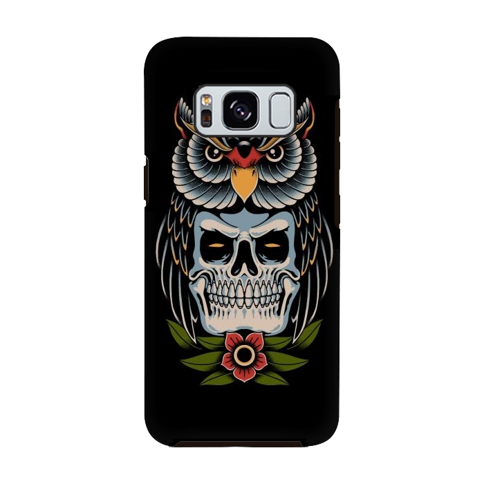 Galaxy S8 StrongFit Owl Skull by Afif Quilimo
