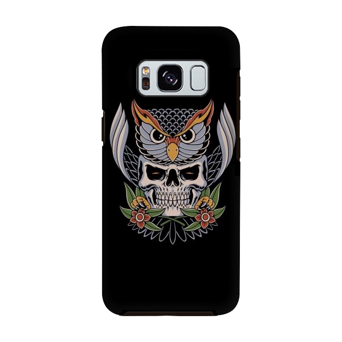 Galaxy S8 StrongFit Owl Skull 1 by Afif Quilimo
