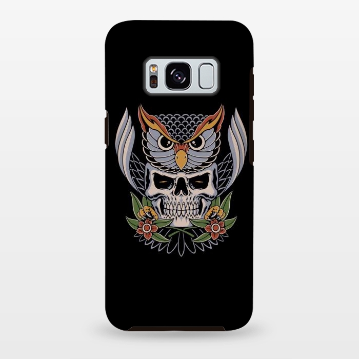 Galaxy S8 plus StrongFit Owl Skull 1 by Afif Quilimo
