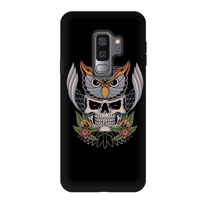 Galaxy S9 plus StrongFit Owl Skull 1 by Afif Quilimo