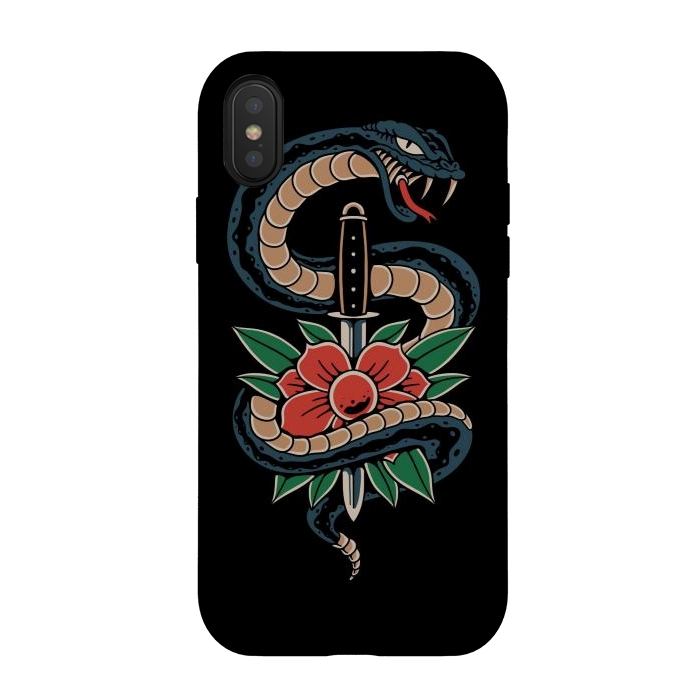 iPhone Xs / X StrongFit Deadly Beautiful Snake by Afif Quilimo