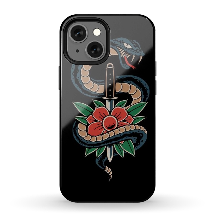 iPhone 12 mini StrongFit Deadly Beautiful Snake by Afif Quilimo