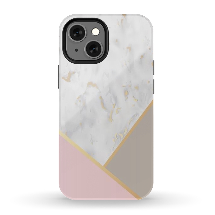 iPhone 13 mini StrongFit Marble Geometry 0011 by ArtsCase