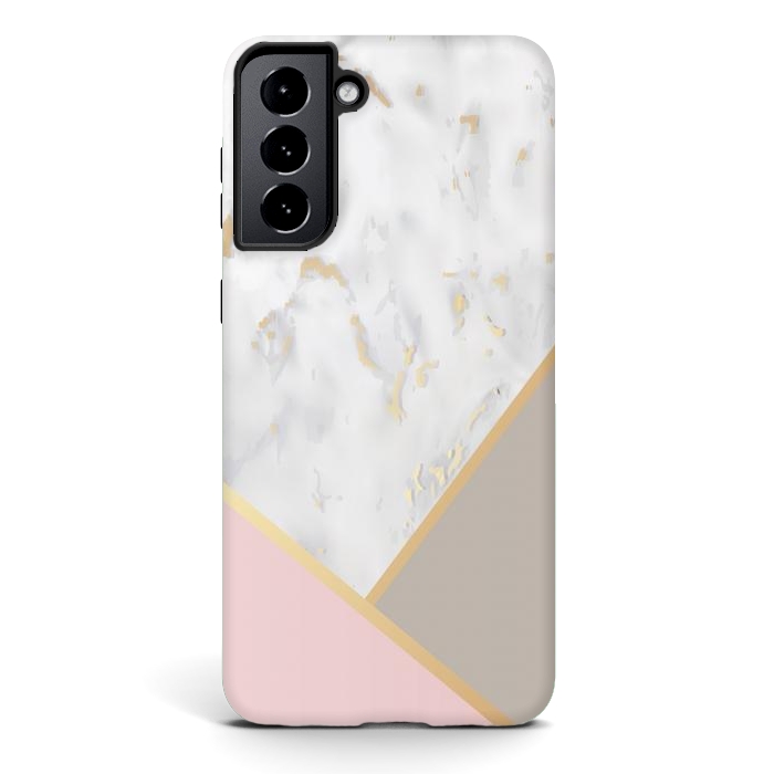 Galaxy S21 StrongFit Marble Geometry 0011 by ArtsCase