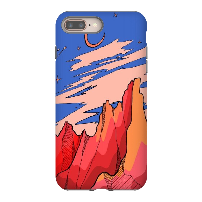 iPhone 7 plus StrongFit Blossom red mountain  by Steve Wade (Swade)