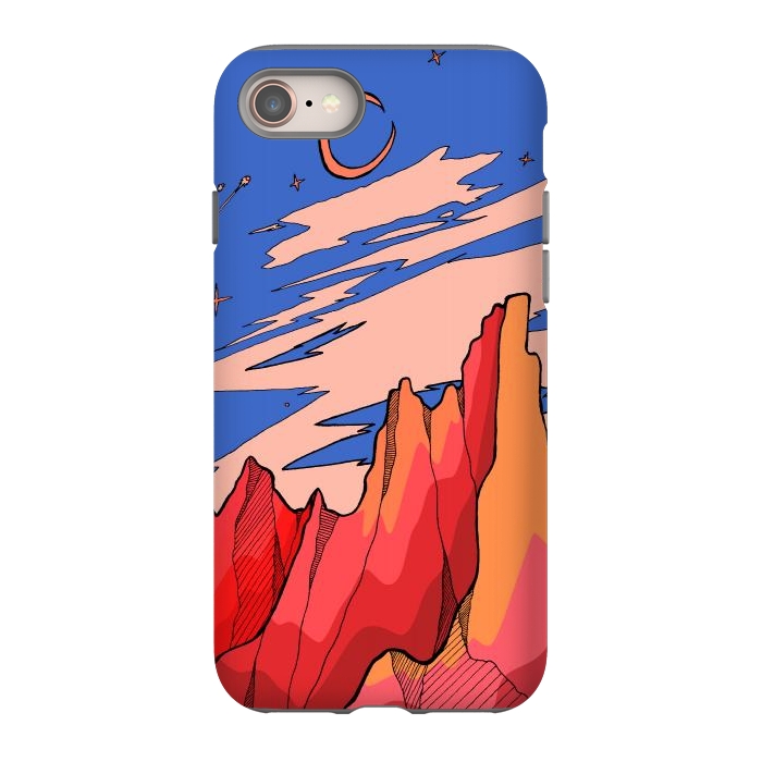 iPhone 8 StrongFit Blossom red mountain  by Steve Wade (Swade)