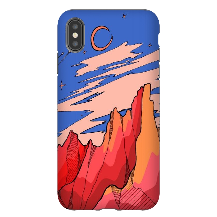 iPhone Xs Max StrongFit Blossom red mountain  by Steve Wade (Swade)