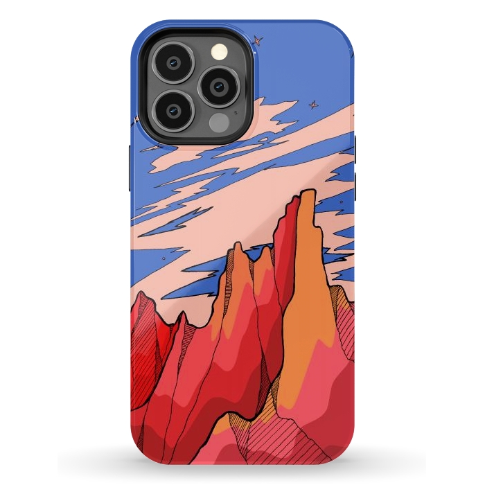 iPhone 13 Pro Max StrongFit Blossom red mountain  by Steve Wade (Swade)