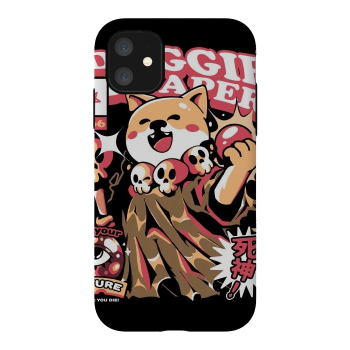 iPhone 11 StrongFit Doggie Reaper by Ilustrata