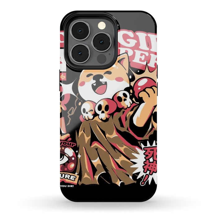 iPhone 13 pro StrongFit Doggie Reaper by Ilustrata