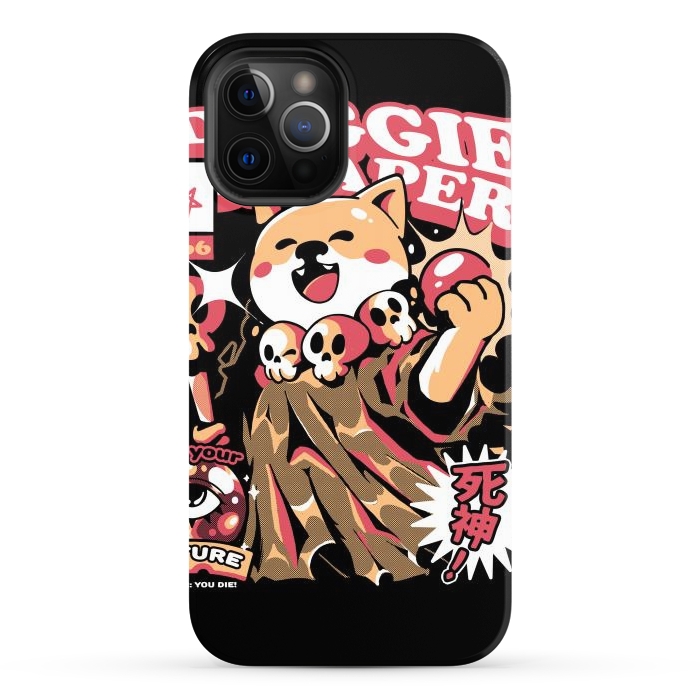 iPhone 12 Pro Max StrongFit Doggie Reaper by Ilustrata