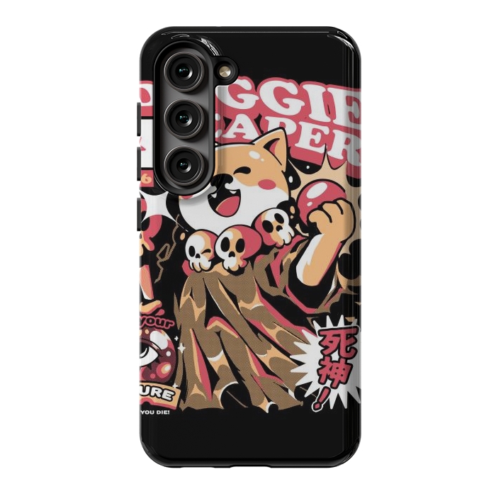Galaxy S23 StrongFit Doggie Reaper by Ilustrata
