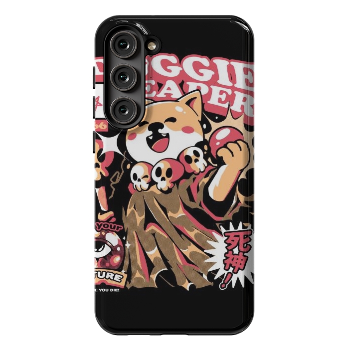 Galaxy S23 Plus StrongFit Doggie Reaper by Ilustrata