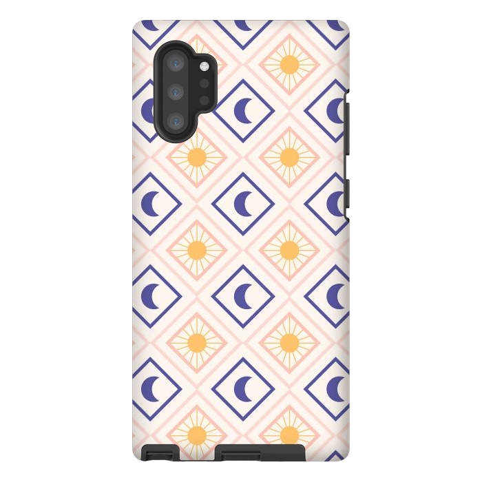 Galaxy Note 10 plus StrongFit Sun & Moon Tiles by ArtPrInk
