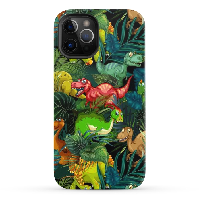 iPhone 12 Pro StrongFit Dinosaur Park by Bledi