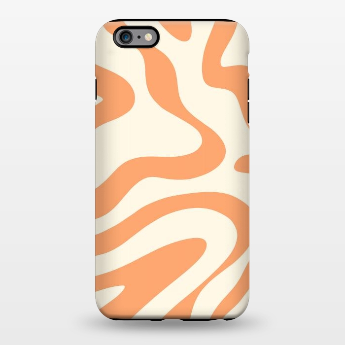 iPhone 6/6s plus StrongFit Liquid Retro Groovy Orange by ArtPrInk