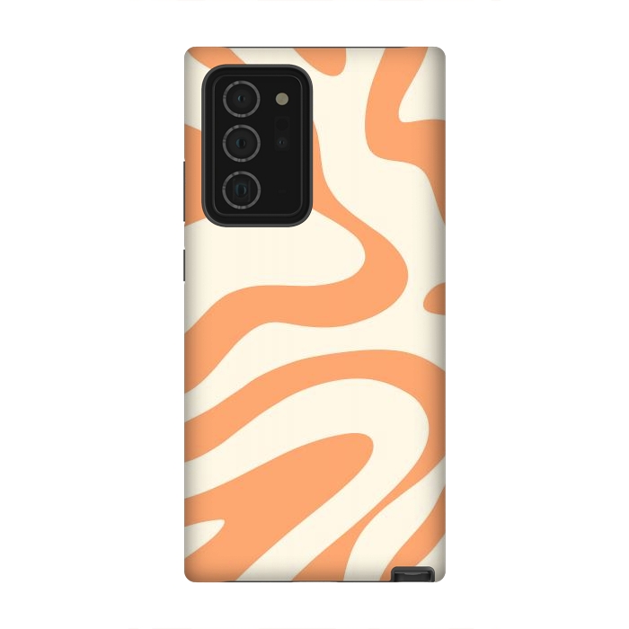 Galaxy Note 20 Ultra StrongFit Liquid Retro Groovy Orange by ArtPrInk