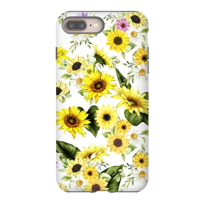 iPhone 8 plus StrongFit Sunflower by Bledi
